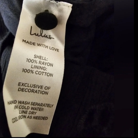 Lulus Moonlit Magic Black Embroidered Eyelet Long Sleeve Romper SzMed - Picture 12 of 12